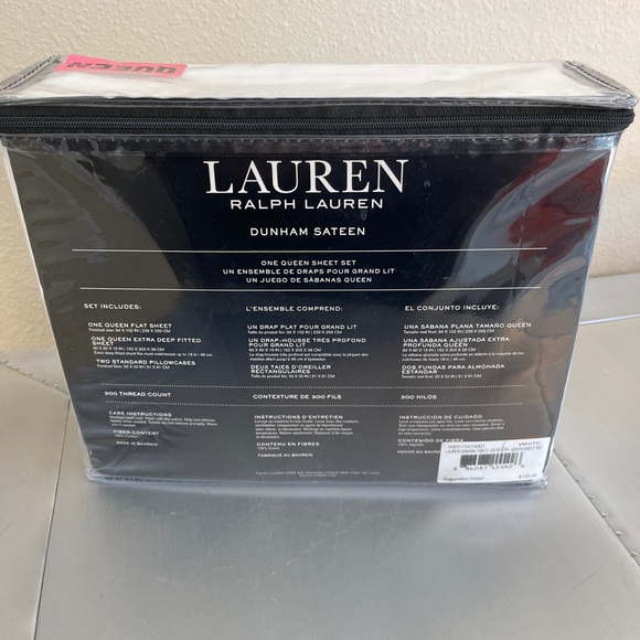 Ralph Lauren Bedding Ralph Lauren Queen Cotton White Sheet Set Poshmark